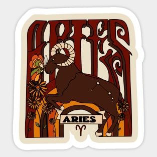 Zodiac aries Sticker